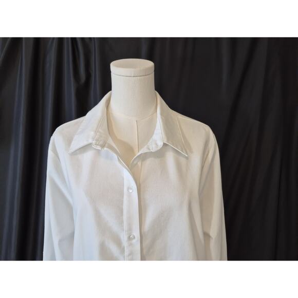 New The Shirt Rochelle Behrens White Cotton The Raya Shirt Dress Medium - Picture 3 of 9
